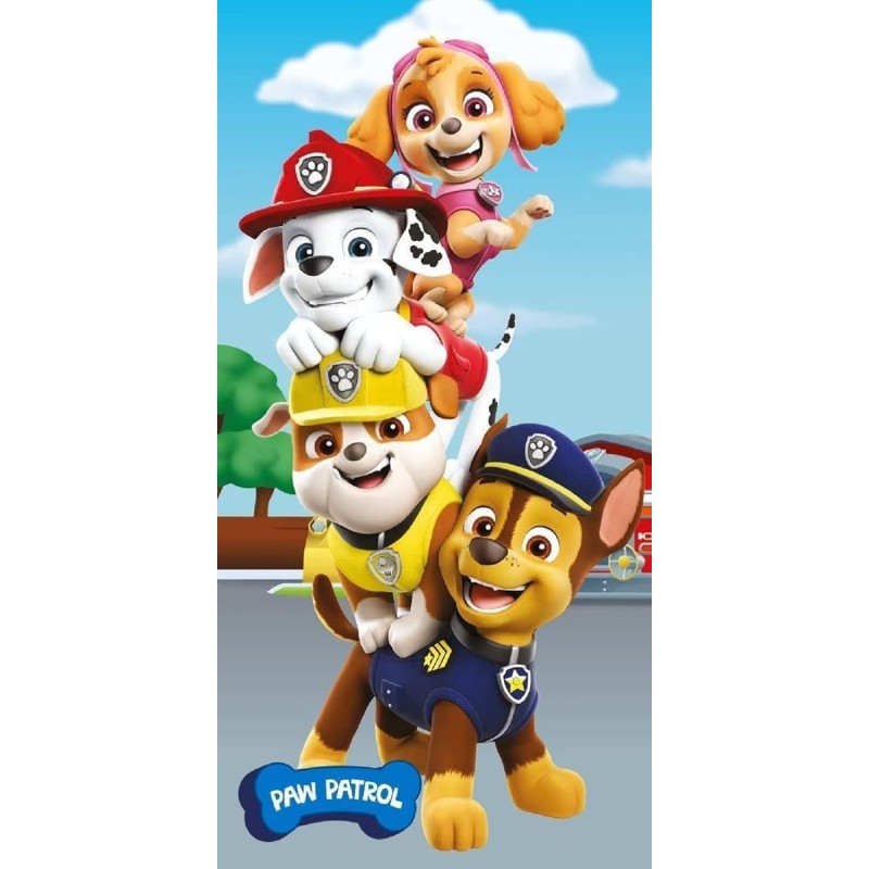 Telo Mare Paw Patrol "Squadra Incredibile" – Asciugamano in Microcotone (140x70 cm)