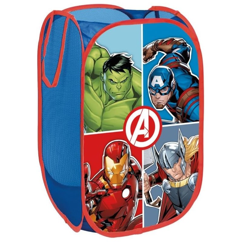 Contenitore Organizer Rettangolare in Tessuto Avengers Marvel, 36 x 36 x 58 cm - Perfetto per Tenere in Ordine la Tua Casa