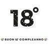 Festone Compleanno di Cartoncino 18 Anni Prestige - 600x25 cm