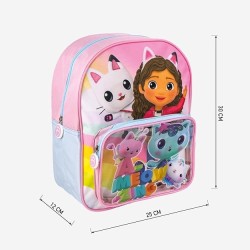 Zaino Scuola Asilo Gabby's Dollhouse 30 cm con Tasca Frontale – Zainetto Bimba per Asilo e Tempo Libero