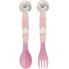 Posate Unicorno Disney in Plastica BPA Free - Set Forchetta e Cucchiaio (2 pz) per Scuola e Tempo Libero