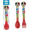 Set Posate Mickey Disney in Plastica BPA Free - Forchetta e Cucchiaio per Scuola e Tempo Libero