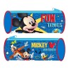 Astuccio Scuola Tombolino Mickey Mouse Disney - Portacolori Cilindrico Premium per Bambini, 22x8x8 cm