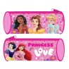 Astuccio Scuola Tombolino Principesse Disney - Portacolori Cilindrico Premium per Bambini, 22x8x8 cm