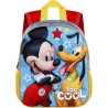 Zaino Scuola Asilo Materna Mickey & Pluto con Rilievo 3D - Scomparto Principale con Cerniera e Tasca Laterale in Rete