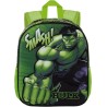 Zainetto Scuola Asilo Materna Hulk 3D - Zaino Bambino con Scomparto Principale e Tasche Laterali