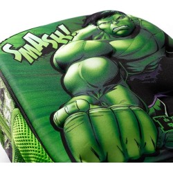 Zainetto Scuola Asilo Materna Hulk 3D - Zaino Bambino con Scomparto Principale e Tasche Laterali
