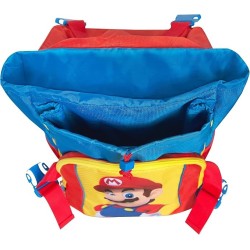 Zaino Scuola Estensibile Super Mario Ufficiale per Bambini - Ampi Spazi, Tasche e Comfort Franco Panini