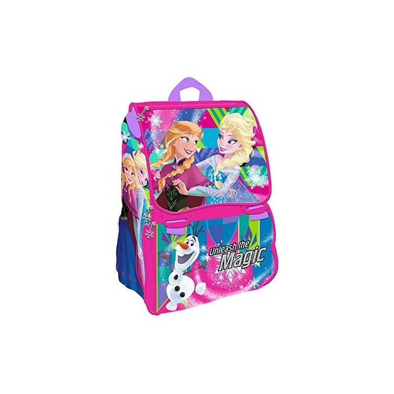 Zaino Scuola Estensibile Frozen Magic De Luxe Disney - 40x28x14 cm