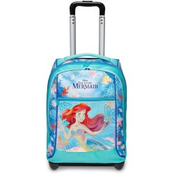 Zaino Trolley Scuola Seven La Sirenetta Ariel Disney – 32L, Carrello Fisso, Doppio Scomparto, Spallacci Imbottiti