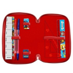 Astuccio Scuola 3 Zip Paw Patrol Disney - Multiscomparto con Matite e Pennarelli Disney