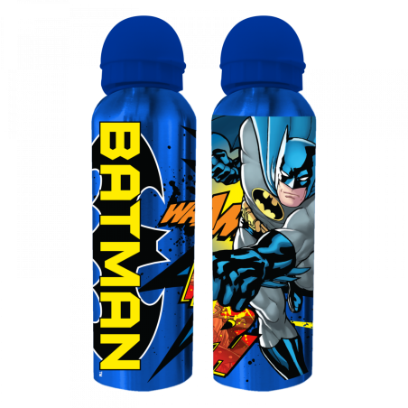 Borraccia Batman Marvel in Alluminio con Beccuccio 500ml - Perfetta per Scuola, Sport e Tempo Libero