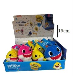 "Baby Shark Portachiavi Musicale in Peluche - Canta e Sorprendi! Disponibile in Blu, Giallo e Rosa"