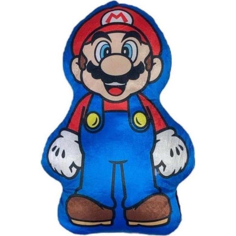 Cuscino Morbido Super Mario Bros 35 cm - Idea Regalo Perfetta per Bambini | Ufficiale Disney