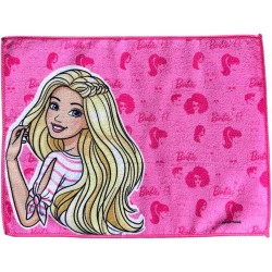 Tovaglietta in Tessuto Barbie - Lavabile e Resistente al Calore - 40x30 cm per Colazione e Pranzo