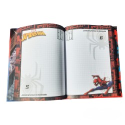 Diario Scuola Spider-Man Marvel – 10 Mesi Non Datato, Quadretti, Copertina Imbottita