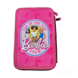 Astuccio Scuola 3 Zip Barbie – Kit Completo 43 Pezzi con Colori Giotto