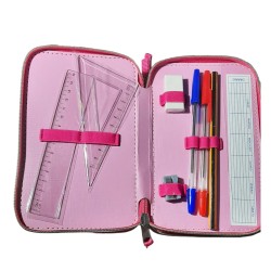 Astuccio Scuola 3 Zip Barbie – Kit Completo 43 Pezzi con Colori Giotto