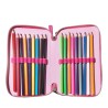 Astuccio Scuola 3 Zip Barbie – Kit Completo 43 Pezzi con Colori Giotto