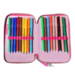 Astuccio Scuola 3 Zip Barbie – Kit Completo 43 Pezzi con Colori Giotto