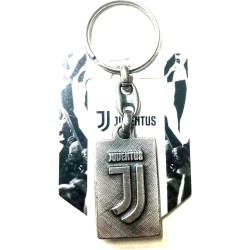 Portachiavi Juventus in Metallo Antichizzato con Logo Ufficiale - Accessorio Esclusivo per i Tifosi Bianconeri