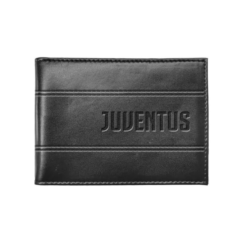 Portafoglio in Vera Pelle Nera FC Juventus - Eleganza e Funzionalità per il Tifoso Appassionato