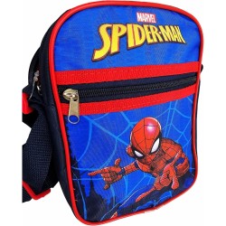 Borsa a Tracolla Spiderman Marvel per Bambini - Borsetta con, Zip e Tasca Interna - Dimensioni: 21x15,5x5,5 cm
