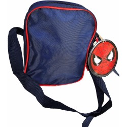 Borsa a Tracolla Spiderman Marvel per Bambini - Borsetta con, Zip e Tasca Interna - Dimensioni: 21x15,5x5,5 cm