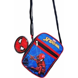 Borsa a Tracolla Spiderman Marvel per Bambini - Borsetta con, Zip e Tasca Interna - Dimensioni: 21x15,5x5,5 cm