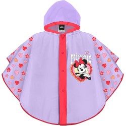 Poncho Mantellina Impermeabile Minnie Disney Antivento – Taglia Unica 3-6 Anni, Perfetta per Bambine