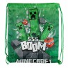 Sacca Zaino Minecraft con Coulisse – Borsa Sportiva Bambini 41x35cm per Scuola, Palestra e Tempo Libero