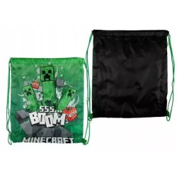 Sacca Zaino Minecraft con Coulisse – Borsa Sportiva Bambini 41x35cm per Scuola, Palestra e Tempo Libero