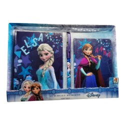 Diario Frozen Disney con Penna – Set 2 Pezzi per Bambina Idee Regalo Scuola e Tempo Libero