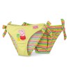 Costume Mare Bimba Peppa Pig Slip Fiocchetti Giallo Righe Bimbi Vacanze Originale