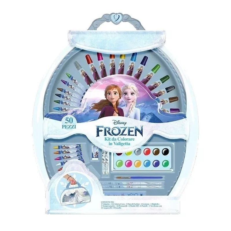 Valigetta Max Speciale da Colorare Frozen Disney - 50 Pezzi per Bambini