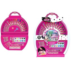 Valigetta Minnie Disney Set Completo per Colorare e Disegnare - 50 Pezzi Inclusi, Accessori Creativi per Bambini