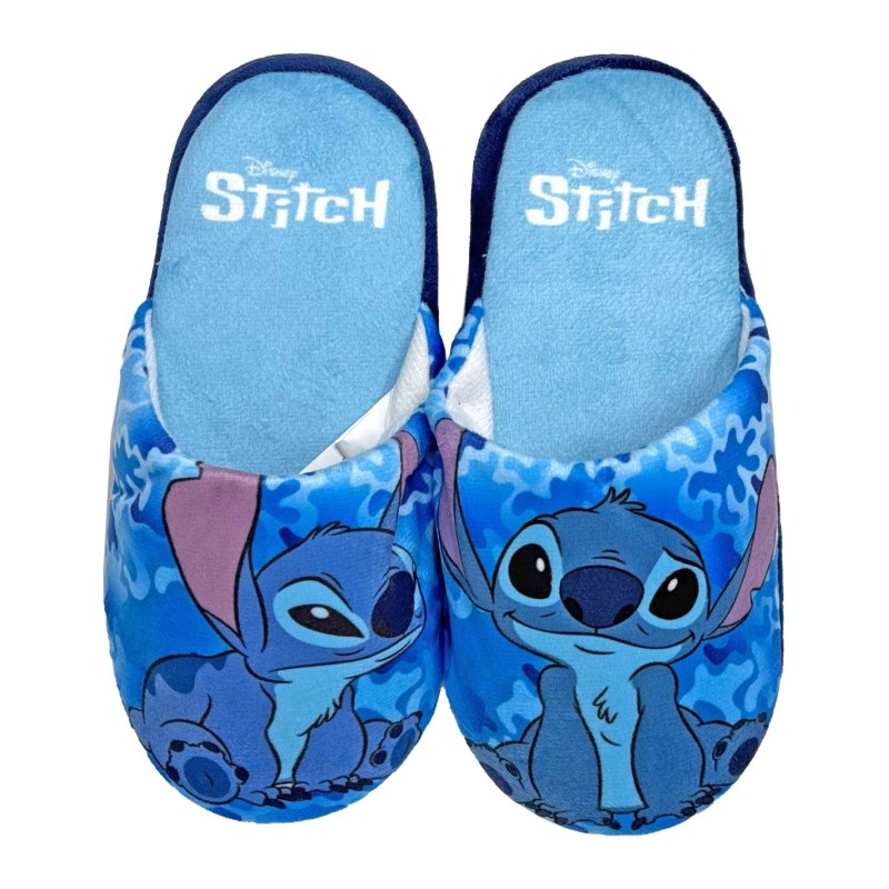 Pantofole Bambina Lilo & Stitch - Ciabatte Invernali Antiscivolo Celeste