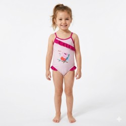 Costume Mare Bambina Peppa Pig Rosa Intero Piscina Bimbi 2-4 Anni Ufficiale Disney
