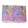 Scatola Regalo Disney Principesse con Coperchio ed Effetto Brillantinato, 24X18X8 cm -