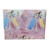 Scatola Regalo Disney Principesse con Coperchio ed Effetto Brillantinato, 24X18X8 cm -