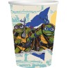 Bicchieri di Carta Tartarughe Ninja - 8 Pezzi da 250 ml - Decorazioni per Compleanno Bambini e Articoli per Feste