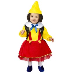 Costume Pinocchio Neonata in Ciniglia – Travestimento Elegante 3–18 Mesi per Carnevale, Feste e Cosplay Baby