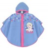 Poncho Mantella Pioggia Frozen Disney per Bambini 3-6 Anni Impermeabile Antivento con Cappuccio e Bottoni Mantellina