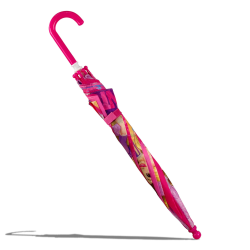 Ombrello Principesse Disney Automatico Bambina – 8 Raggi Resistenti 48 cm – Manico a U, Colori Vivaci, Originale Disney