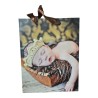 Shopper di Carta con Manico, Design "Bimbo che Dorme" - Sacchetto Regalo 23x8.5x18 cm, Ideale per Compleanni e Nascite