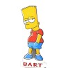 "Sagoma Personalizzata in Polistirolo Bart Simpson per Compleanno - Nome e Numero - Altezza 70cm"