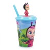 Bicchiere con Cannuccia 3D Cry Babies Magic Tears – 430 ml – Tazza Bambini con Personaggio in Rilievo