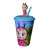 Bicchiere con Cannuccia 3D Cry Babies Magic Tears – 430 ml – Tazza Bambini con Personaggio in Rilievo