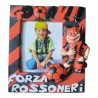 Cornice Portafoto Forza Rossoneri Rosso-Nera con Diavoletto e Pallone 3D – Portafoto da Tavolo per Tifosi – Foto 10x8 cm