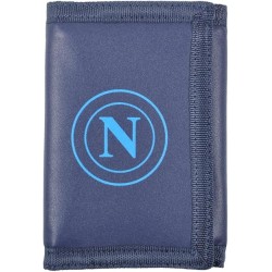 Portafoglio SSC Napoli Ufficiale – Blu Navy, Chiusura a Strappo, Portamonete, Pelle Sintetica